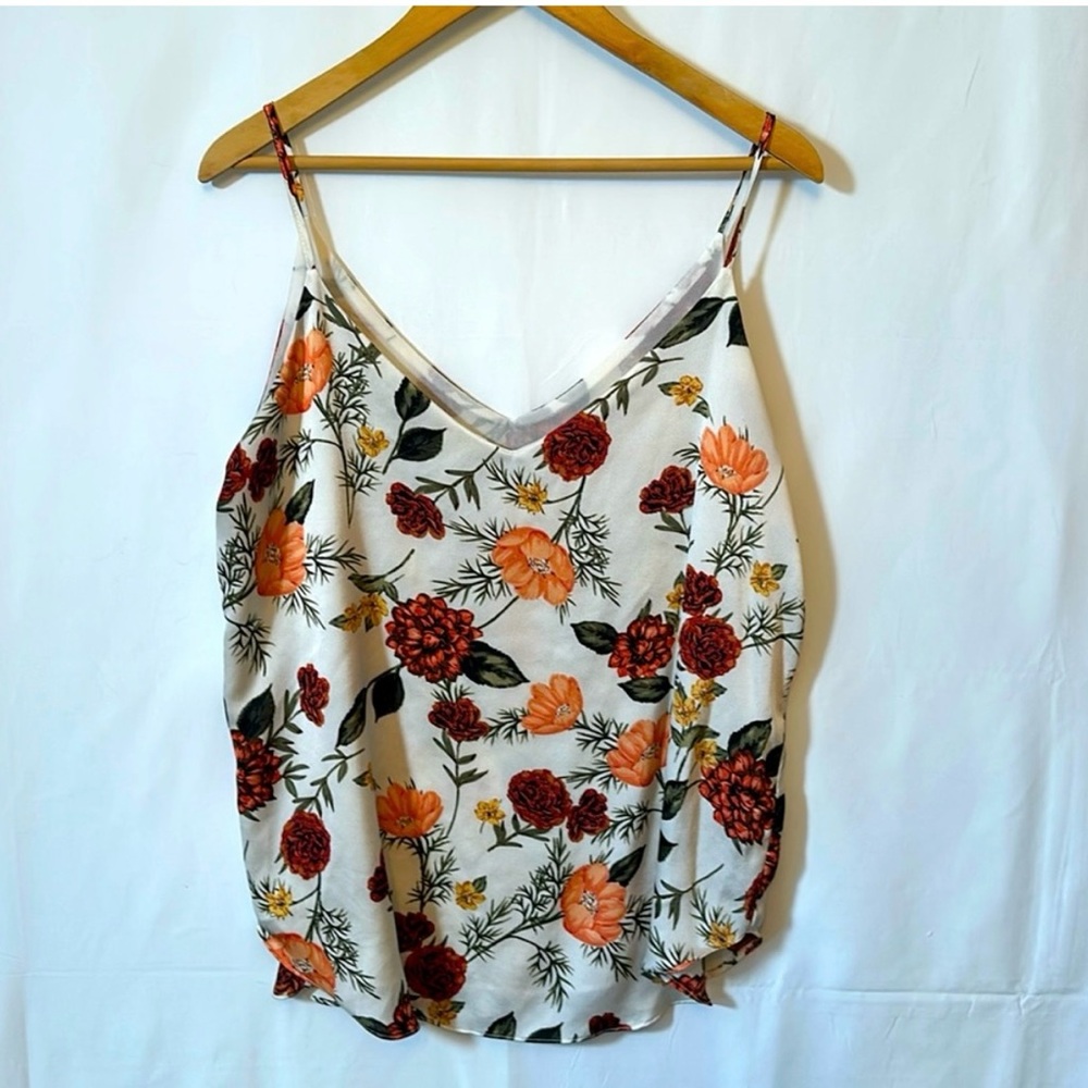 Tahari Floral Print Cami size Medium, EUC!